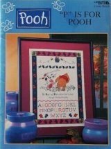 P Is For Pooh, Leisure Arts Cross Stitch Patterns #3089 Y　くまのプーさんのクロスステッチ図案集