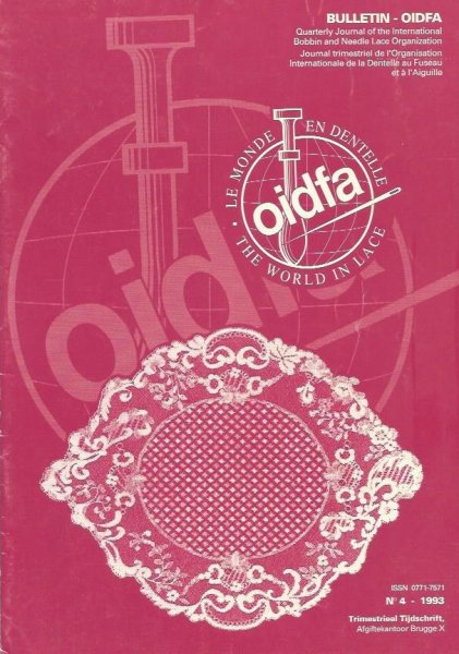 画像1: oidafa会報 1993年 No.4 ボビンレースとニードルレースの団体「オイダファ」の会報のバックナンバー (1)