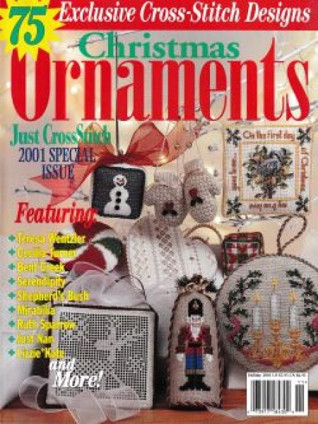 画像1: Just CrossStitch　Christmas Ornaments　Issue　2001年　ジャストクロスステッチ　2001スペシャル・イシュー　クリスマス・オーナメント特集号 (1)