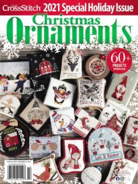 画像1: Just CrossStitch　Christmas Ornaments　2021年　ジャストクロスステッチ・スペシャル・ホリディ・イシュー　クリスマス・オーナメント特集号 (1)