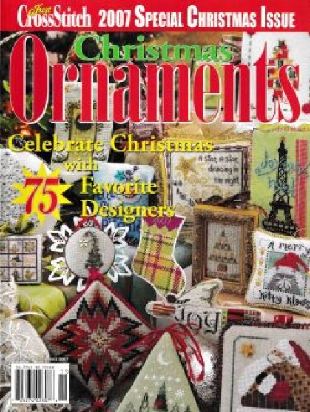 画像1: Just CrossStitch　Christmas Ornaments　2007年　ジャストクロスステッチ・スペシャル・クリスマス・イシュー　クリスマス・オーナメント特集号 (1)